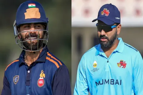 Vijay Hazare Trophy: Virat Kohli scores 77, Rohit Sharma bags a golden duck in Round 2