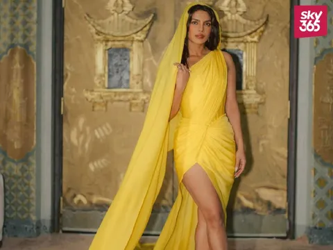 Priyanka Chopra Elevates Saree Glam with Thigh-High Slit at The Bluff After-Party - See Pics!