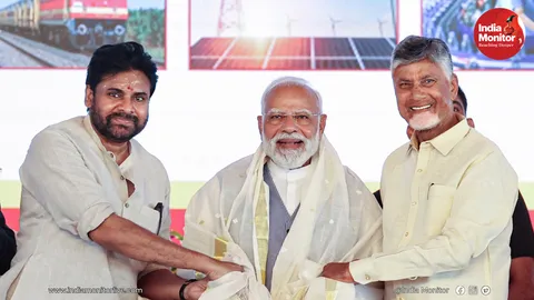 PM Modi inaugurates and lays the foundation for projects totaling Rs 13,430 crore in Andhra Pradesh.