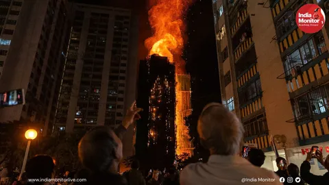 Hong Kong’s Worst Blaze in Years: Massive Fire Engulfs Seven High-Rises, Kills 13 and Leaves Many Trapped