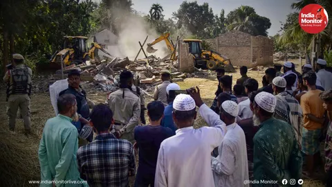 Mass Eviction Drive Clears 795 Hectares in Assam; 1,700 Families Affected