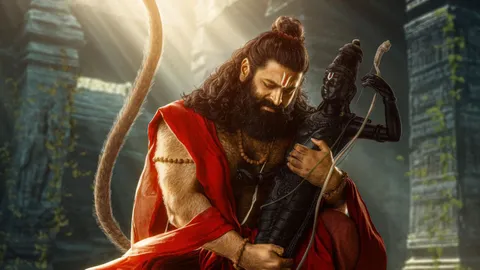 Here comes the first look of Prasanth Varma, Mythri Movie Makers, PVCU, Much-awaited Sequel Jai Hanuman featuring Rishab Shetty As Hanuman!