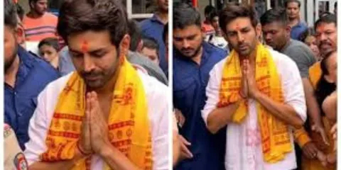 Kartik Aaryan seek blessings from Siddhivinayak Temple, says, "Thank you Bappa for My biggest Friday"