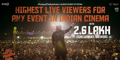 Pushpa 2: The Rule Trailer Launch Breaks Records with Highest Number of Live Viewers in Indian Cinema