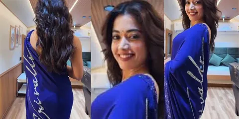 Rashmika Mandanna’s Saree With Srivalli Written On It Is Just Too Cute For You To Miss!