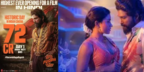 Allu Arjun's Pushpa 2: The Rule creates history, with the collection of 72 Cr. on day 1 in Hindi!