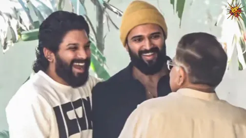 Vijay Deverakonda and Sukumar Meet Allu Arjun Post Bail