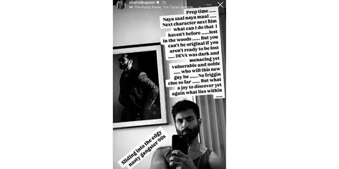 Shahid Kapoor Calls His Character in Deva ‘Dark, Menacing, And Vulnerable’ As He Preps For His Next