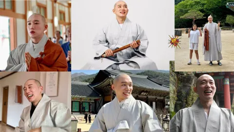 Buddhist Monk Goes Viral for His Unique “Flower boy" looks