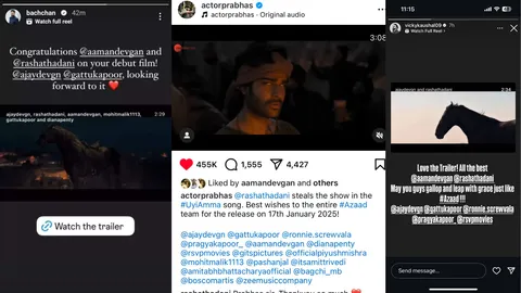 Azaad Trailer - Abhishek Bachchan and Vicky Kaushal, Praise Abhishek Kapoor’s Next Big-Screen Spectacle introducing Aaman Devgan and Rasha Thadani