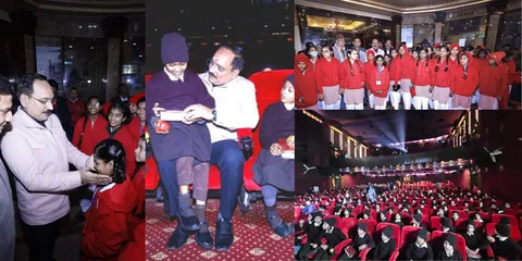 Ram Charan's 'Game Changer' Captures Little Hearts! Delhi State President Virendraa Sachdeva Delights 'God's Special Angels' with a Theatrical Watch