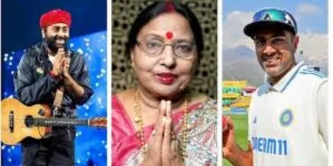 Padma Awards 2025: List Of Recipients Include Arijit Singh, Ravichandran Ashwin, and many more