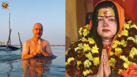 Spotted! Anupam Kher to Hema Malini celebs that attended Mahakumbh 2025