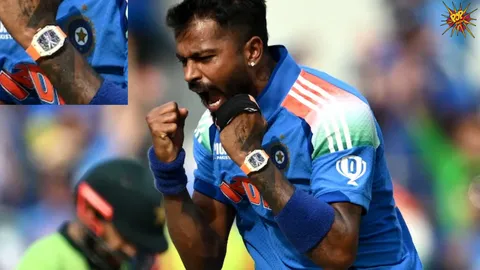 Hardik Pandya flaunts INR 7 crore watch during India v Pakistan Champions Trophy Match