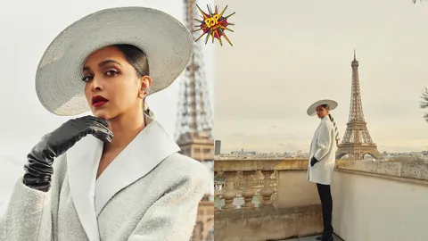 Global Ambassador Deepika Padukone stuns in a timeless white and black classic ensemble for Louis Vuitton at Paris Fashion Week