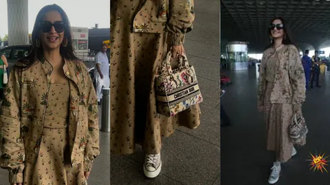Sonam Kapoor Makes a Fashion Statement with RS. 3.9 Lakhs Christian Dior Bag at the Airport