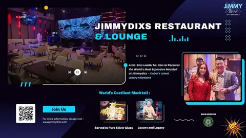 Yao Lei Receives Worlds Most Expensive Mocktail at Jimmydixs Dubai Luxury Event