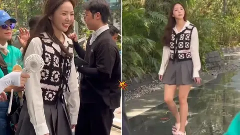 ‘When The Phone Rings’ Star Chae Soo-bin Spotted Shooting in Mumbai for Crocs Ad