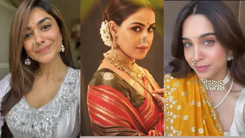Mrunal Thakur to Sharvari: Bollywood Actresses Who Nailed Maharashtrian Nose Pins