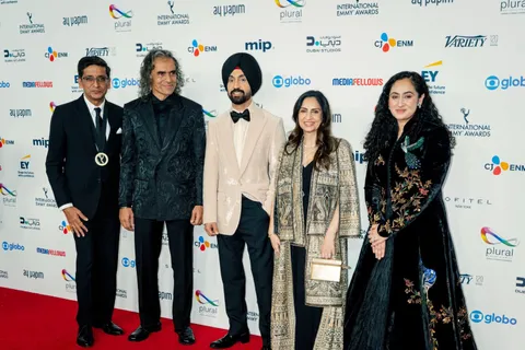REPRESENTING NETFLIX’S AMAR SINGH CHAMKILA ON THE GLOBAL STAGE, DILJIT DOSANJH AND IMTIAZ ALI ARRIVE AT THE INTERNATIONAL EMMY®️ AWARDS 2025 RED CARPET