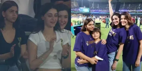 From Them To Now: Ananya Pandey, Suhana Khan and Shanaya Kapoor's Viral Pics Celebrating KKR's IPL Wins