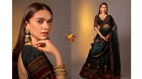 Aditi Rao Hydari's Black Choli Lehenga and the Story of the 'Bottu'