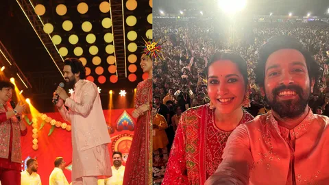 The team of The Sabarmati Report starts the promotional campaign with the blessings and celebrating with Falguni Pathak at the grandest Garba event!