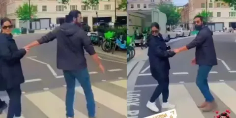 Viral video: Katrina Kaif Stops Vicky Kaushal After Noticing That They Are Being Recorded!
