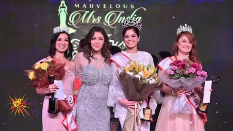 Winners of MMI 24 with Dr Aditi Govitrikar: Truly Marvellous, Truly Mrs, Truly India!