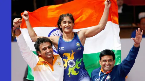 Vinesh Phogat Smiles Again with Gold Medal After Overcoming Heartbreak from Paris Olympics