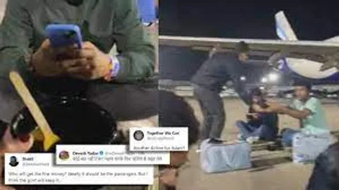 Indigo Fined 1.2cr, Passengers Eating On Tarmac!