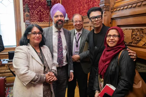 Karan Johar honoured at British Parliament in London for his contribution to the global entertainment industry