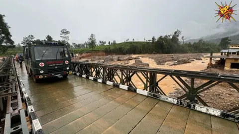 The 190-ft-long Bailey bridge built. Know why!