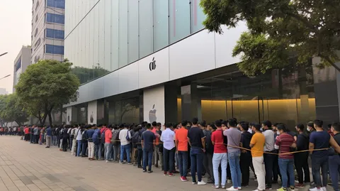 iPhone 16 Launch: Mumbai Fans Brave Long Queues Outside Apple Store for Highly Anticipated Release Event