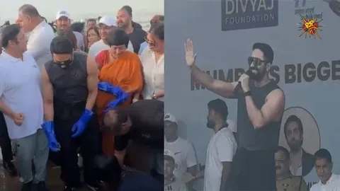 A Greener Ganpati: Ayushmann Khurrana joins Amruta Fadnavis’s Beach Cleanup Drive after Visarjan