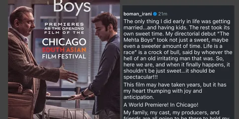 Boman Irani's directorial debut 'The Mehta Boys' to screen at Chicago South Asian Film Festival