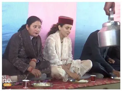 Kangana Ranaut's Political Foray: A Lunch with BJP Workers and a Public Rally in Mandi for the 2024 Lok Sabha Elections