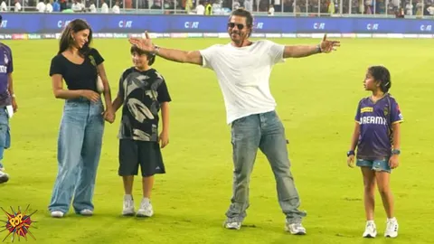 SRK Joins Fans to Chant ‘CSK’ at the Stadium after KKR Wins IPL Finals