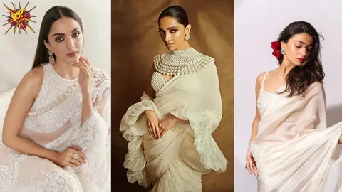 Elegance in white:Bollywood celebrities impressing with the saree game