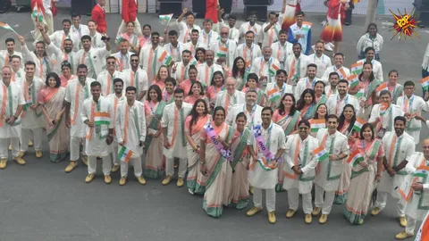 Indian Team at the Paris Olympics 2024 Opening Ceremony: Pics Inside