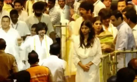Ahead Of Jawan Release, Shah Rukh Khan Visited Tirupati Along With Suhana And Nayanthara!
