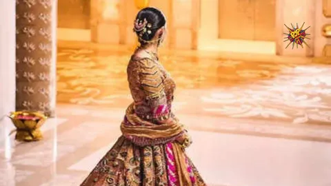 Isha Ambani steals the spotlight with her stunning vintage lehenga adorned with Sanskrit verses