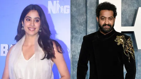 “The first shot, she came and she gave. She just killed it.", says Jr.NTR about Janhvi Kapoor!