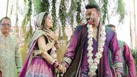 Divya Agarwal's Bridal Look In Floral Detailed Purple Lehenga Is Absolutely Stunning: See Pics!