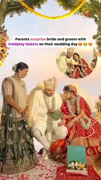 Couple Gets Surprised With Coldplay Tickets at Their Wedding: Watch