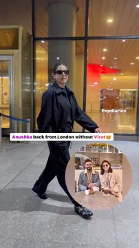 Anushka Sharma Lands in Mumbai Without Virat Kohli: Watch