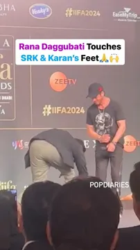 Watch: Rana Daggubati Touches Shah Rukh Khan's Feet at the IIFA Event