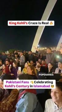 Watch: Virat Kohli fans in Islamabad celebrate batter's century vs Pakistan