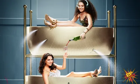 Hiccups & Hookups gets Lara Dutta and Prateik Babbar in a bathtub and there is champagne. Let your imagination run wild...