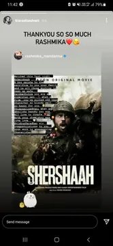 Rashmika Mandanna is all praises for her Mission Majnu co-star Sidharth Malhotra after watching Shershaah!